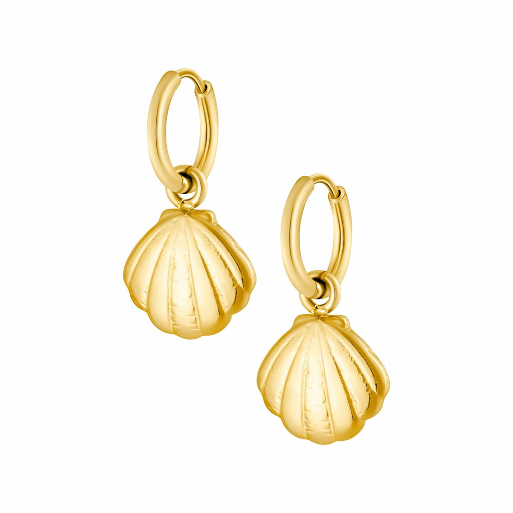 Bohomoon Stainless Steel Aloe Hoop Earrings